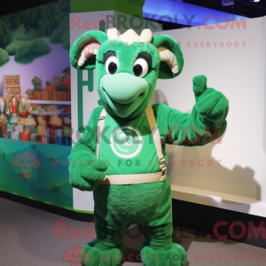 Green Ram-maskotdraktfigur...