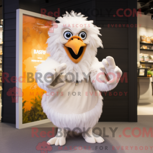 Cream Harpy mascot costume...