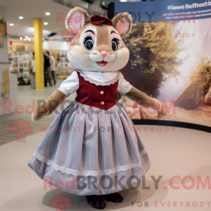 Dormouse mascot costume...