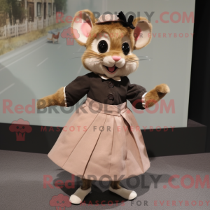 Dormouse mascot costume...