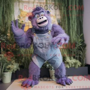 Lavendel Gorilla mascotte...