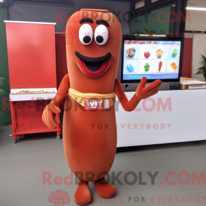 Rust Hot Dogs Maskottchen...