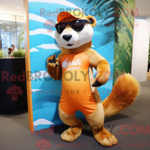 Orange Ferret mascot...