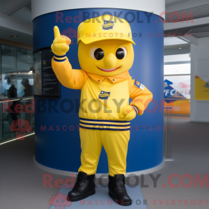 Yellow Navy Soldier mascot...