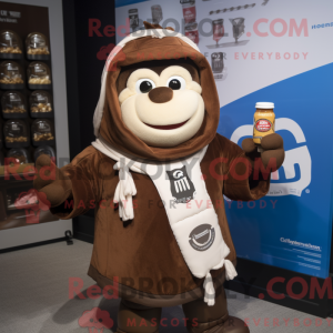 Brown Bottle Of Milk maskot...