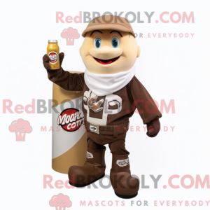 Brown Bottle Of Milk maskot...