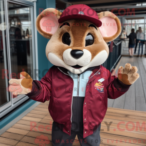 Maroon Dormouse maskot...