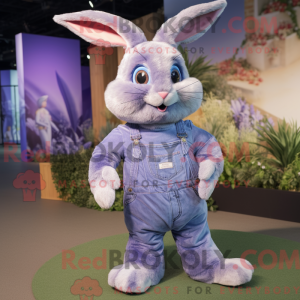 Lavendel Wild Rabbit maskot...