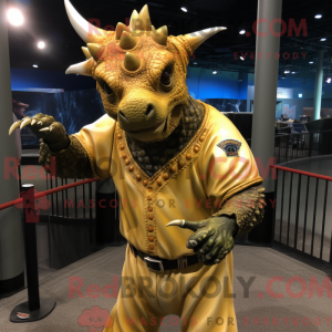 Gull Triceratops maskot...