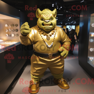 Gold Ogre maskot...
