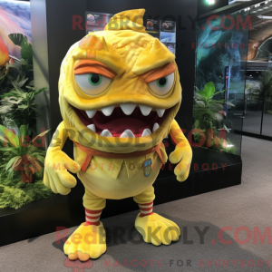 Costume mascotte de Piranha...