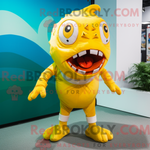 Costume mascotte de Piranha...