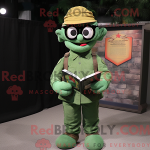 Green Green Beret mascot...