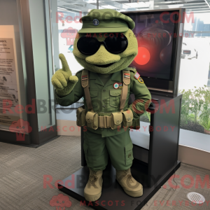 Green Green Beret mascot...