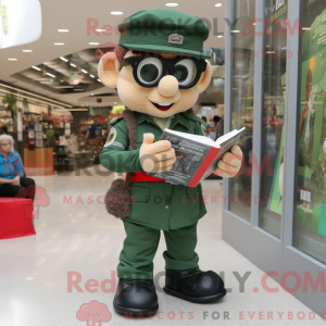 Grøn Grøn Beret maskot...
