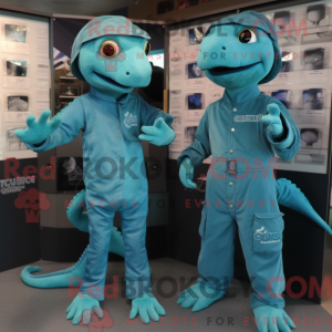 Teal Geckos mascotte...