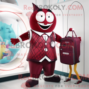 Maroon Acrobat mascot...