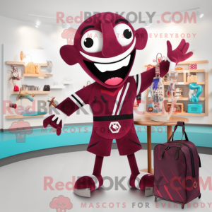 Maskotdraktfigura Maroon...