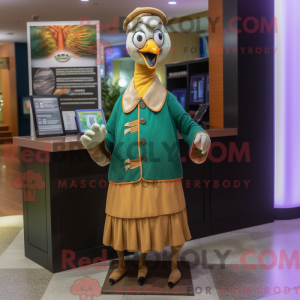 Costume de mascotte de paon...