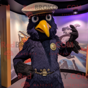 Navy Crow-mascottekostuum...