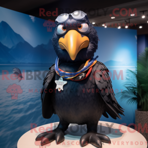 Navy Crow-maskotdraktfigur...