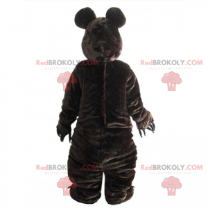 Bear mascot with polka dot bow tie - Redbrokoly.com