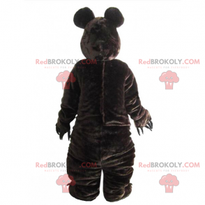 Bear maskot med polka dot butterfly - Redbrokoly.com