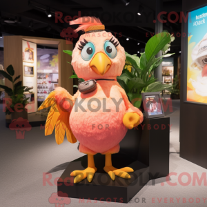 Peach Parrot maskot...