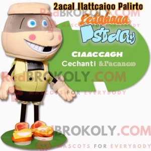 Peach Caesar Salat maskot...