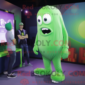 Green Ghost maskot kostume...