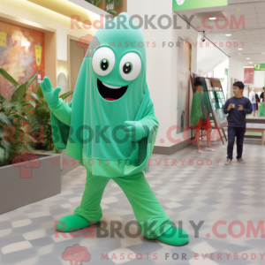 Green Ghost maskot kostume...