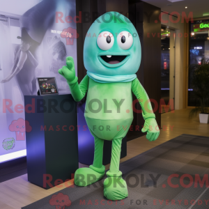 Green Ghost maskot kostume...