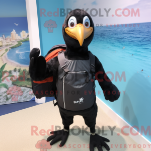 Sort Albatross maskot...