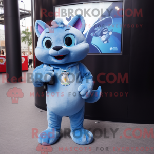Blue Cat maskot...