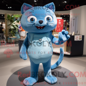 Blue Cat maskot...