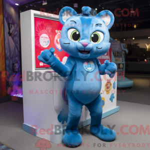 Blue Cat maskot...
