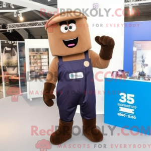 Postava maskota hnědého...