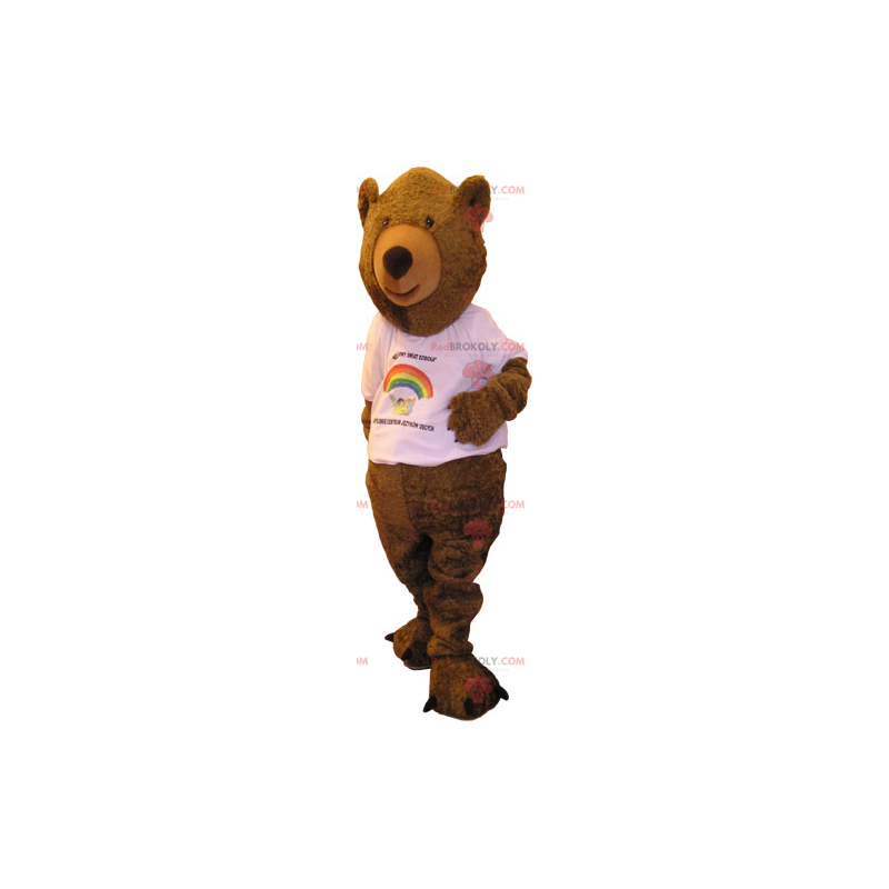 Bear mascot with t-shirt - Redbrokoly.com