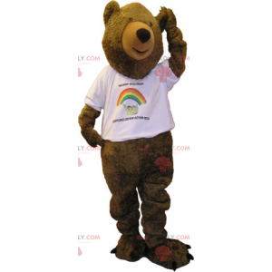 Bear mascot with t-shirt - Redbrokoly.com