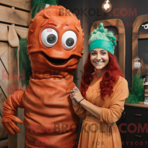Rust Mermaid mask drakt...