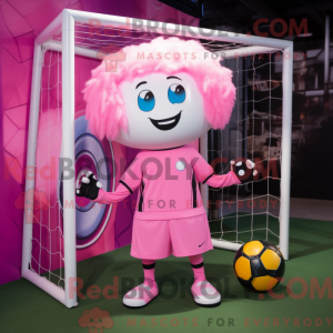 Postava maskota Pink Soccer...