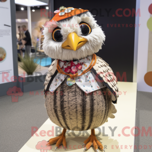 Kwartel mascotte kostuum...