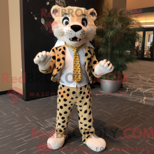 Cream Cheetah mascot...