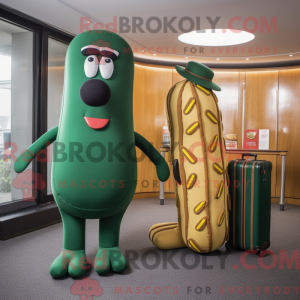 Forest Green Hot Dog mascot...