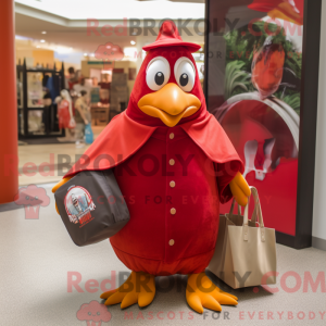 Red Penguin mascot costume...