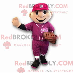 Magenta honkbalhandschoen...