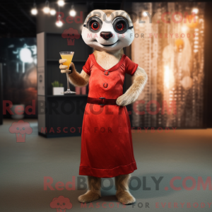 Rust Meerkat mascot costume...