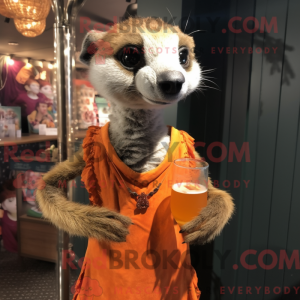 Rust Meerkat maskot kostume...