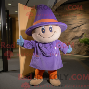 Purple Ray maskot kostume...