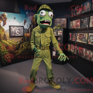 Olive Undead mascot costume...